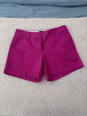 J. Crew Bright Magenta Chino Shorts